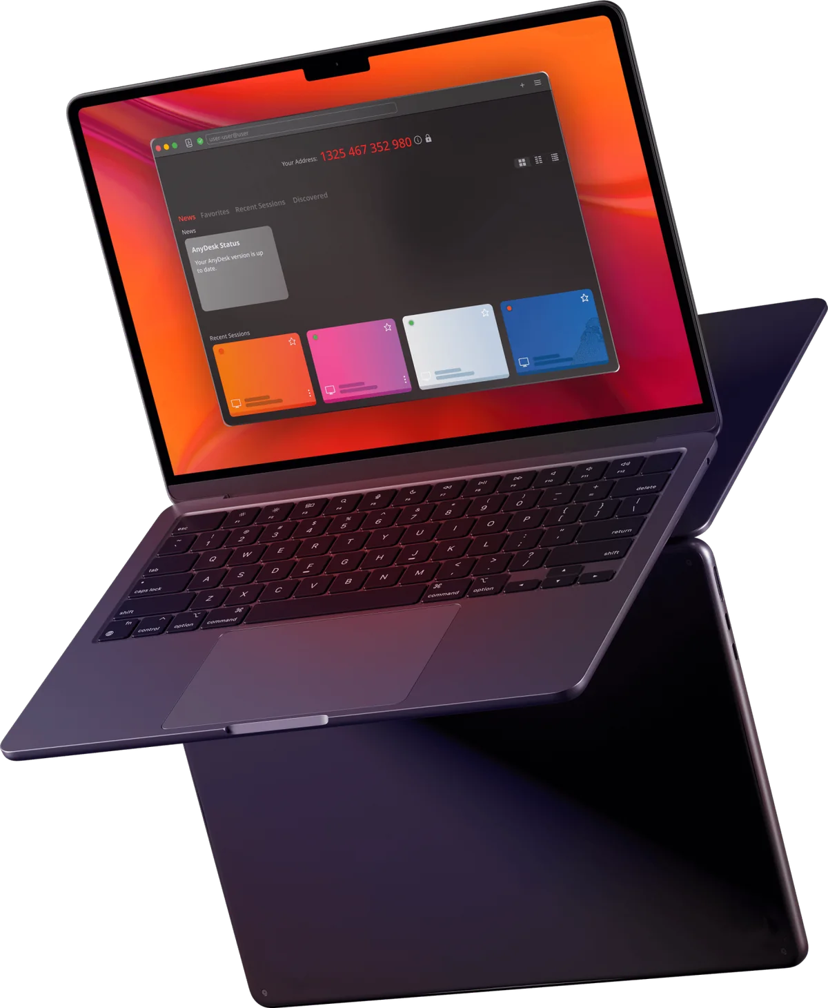 Two laptops showing websites built by Imas Digital