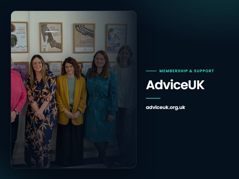AdviceUK website: membership support for advice organisations