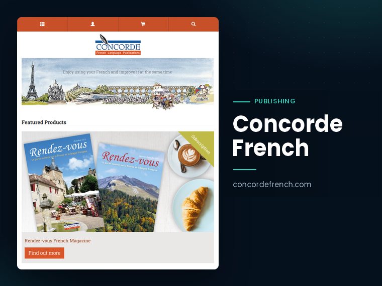 Concorde French website: French language publications