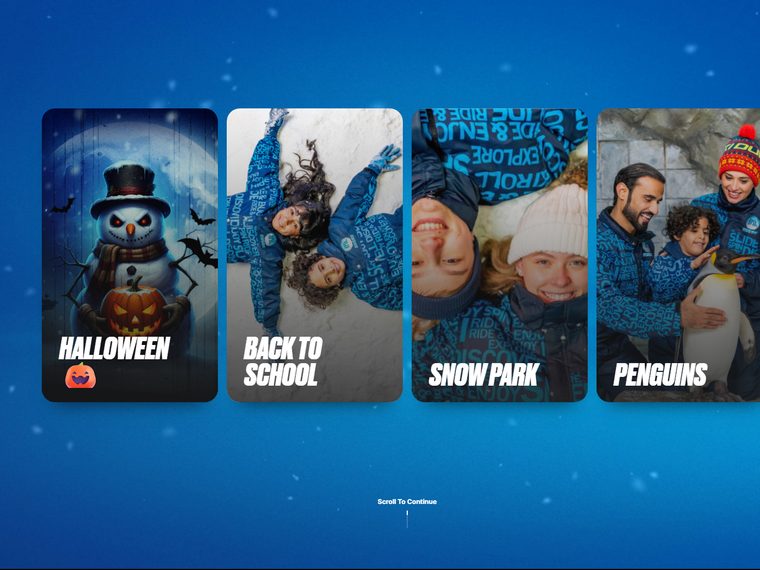Ski Dubai website: indoor ski resort