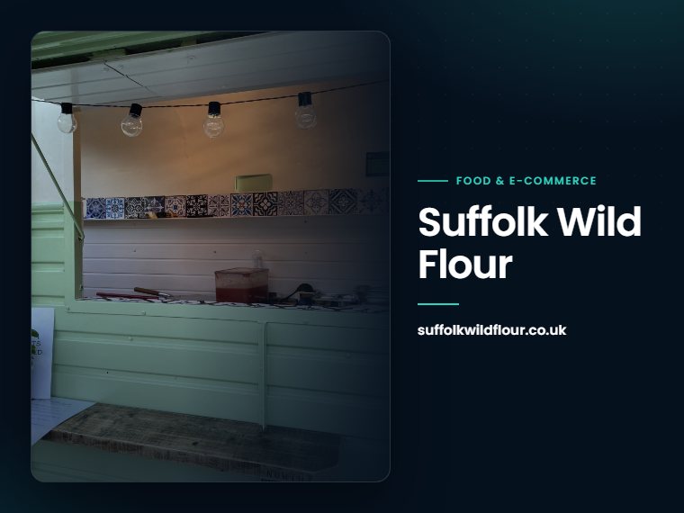 Suffolk Wild Flour website: food and e-commerce
