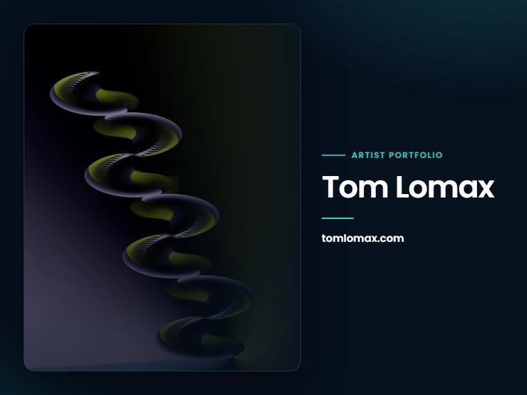 Tom Lomax website: artist portfolio